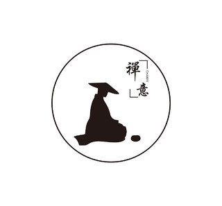 禅意logo古风logo圆形logo中国风logo
